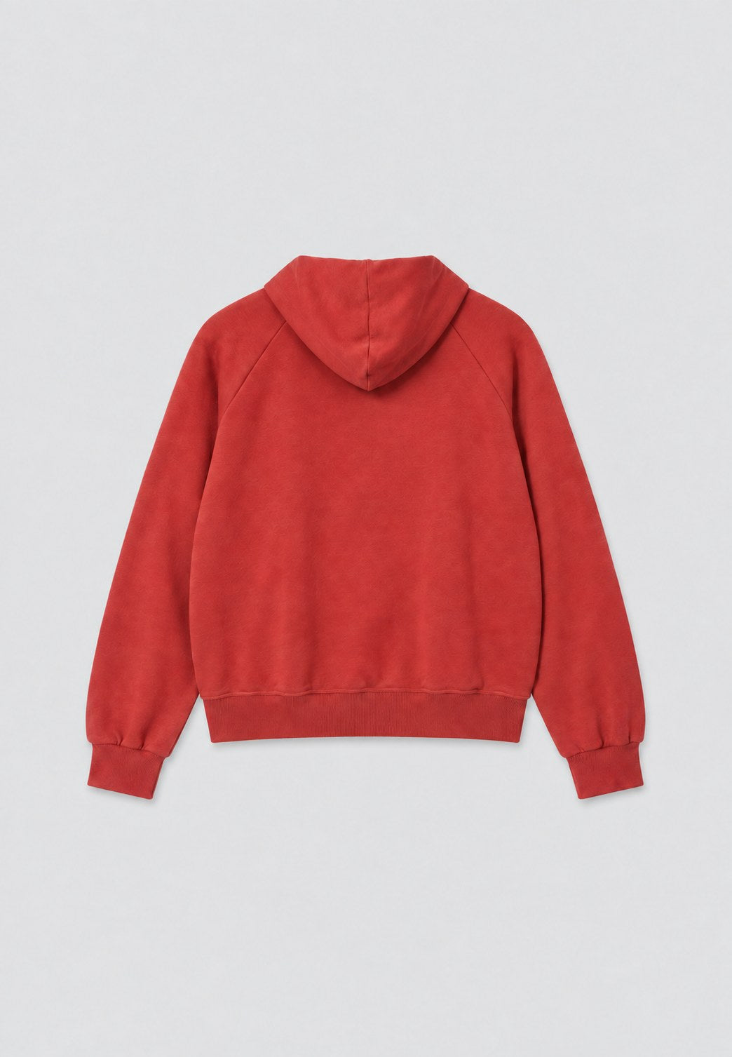 Gathered Zip Hoodie — Back flat lay