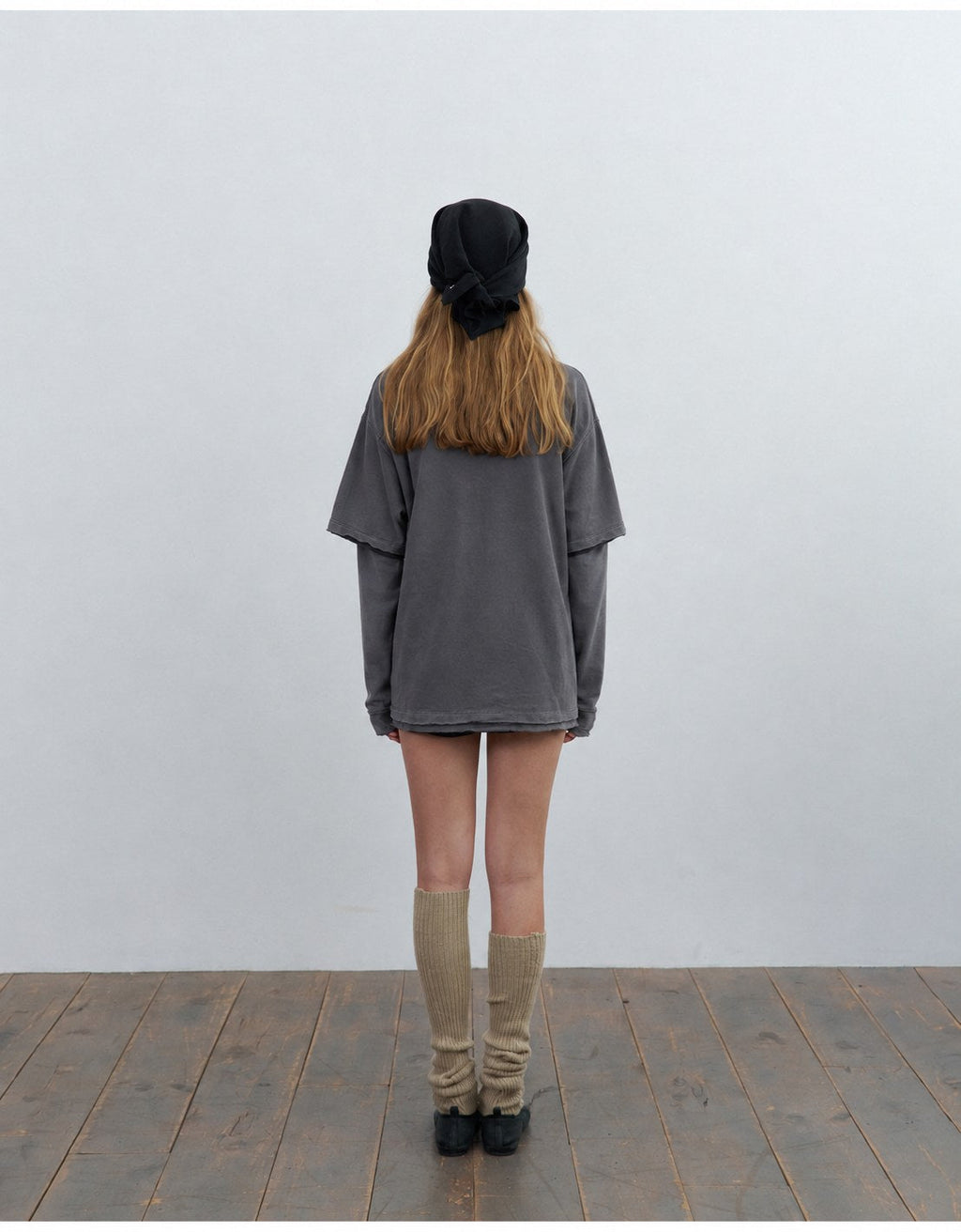 Layered Graphic Tee — Ink, back view