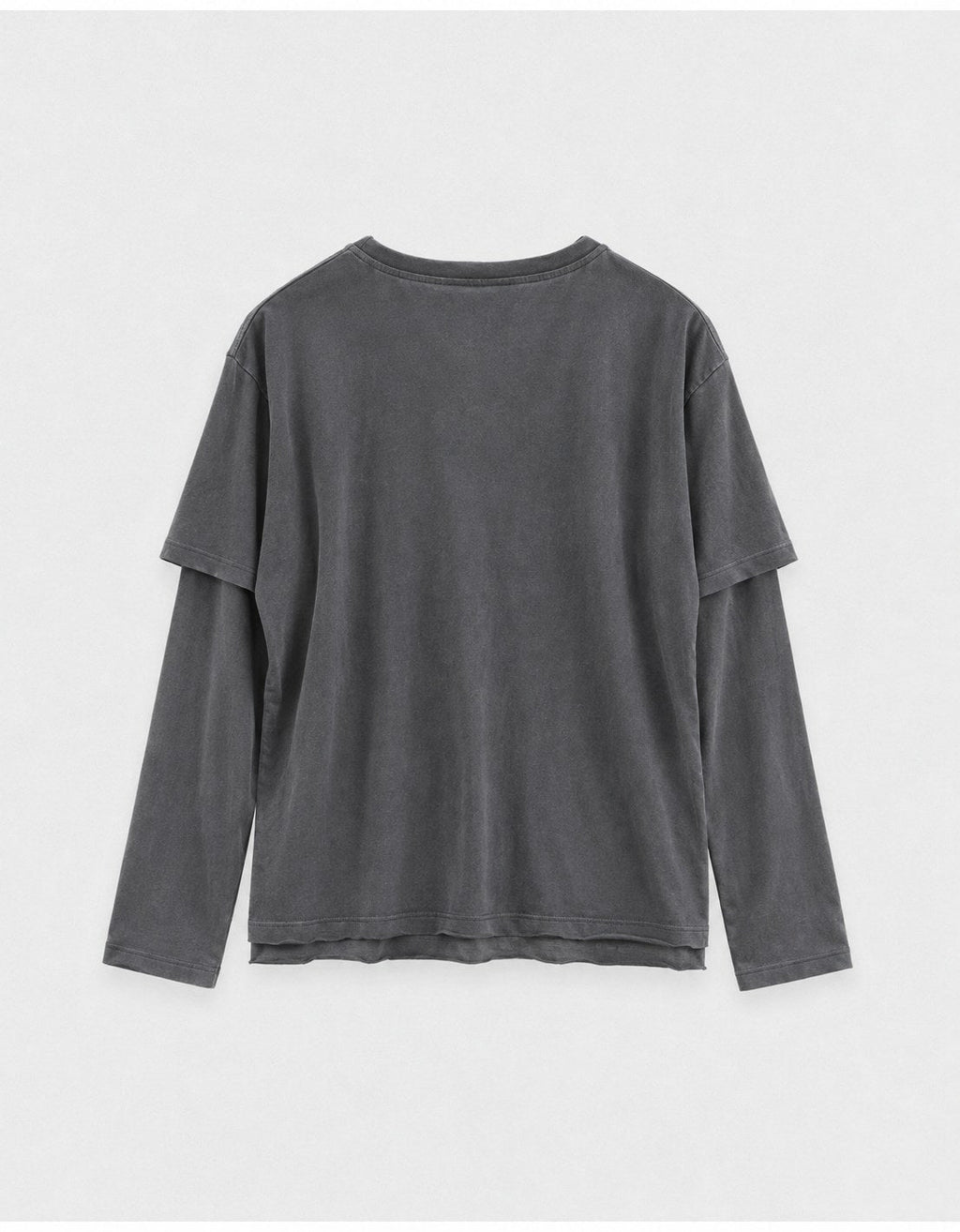 Layered Graphic Tee — Ink, back flat lay