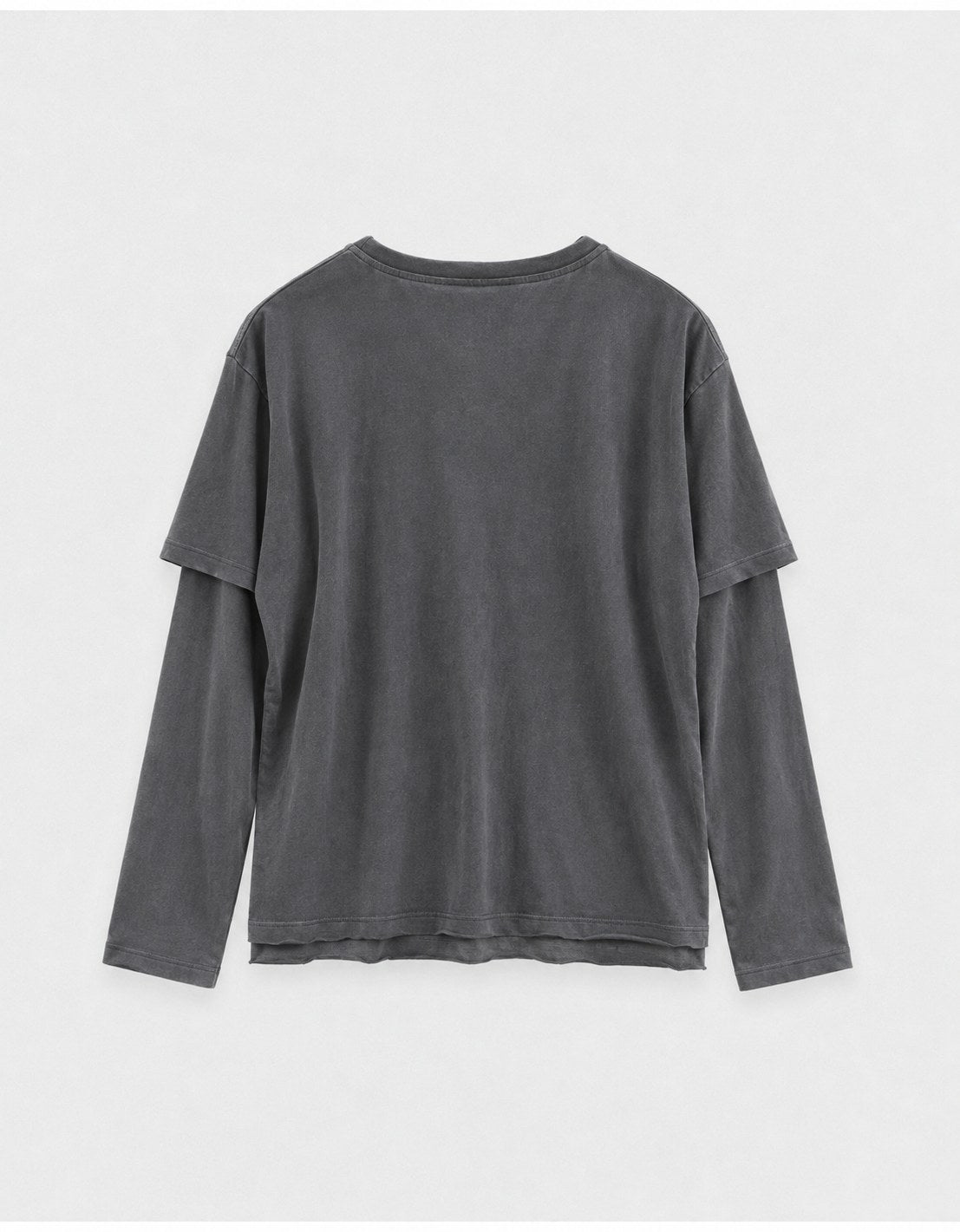 Layered Graphic Tee — Ink, back flat lay