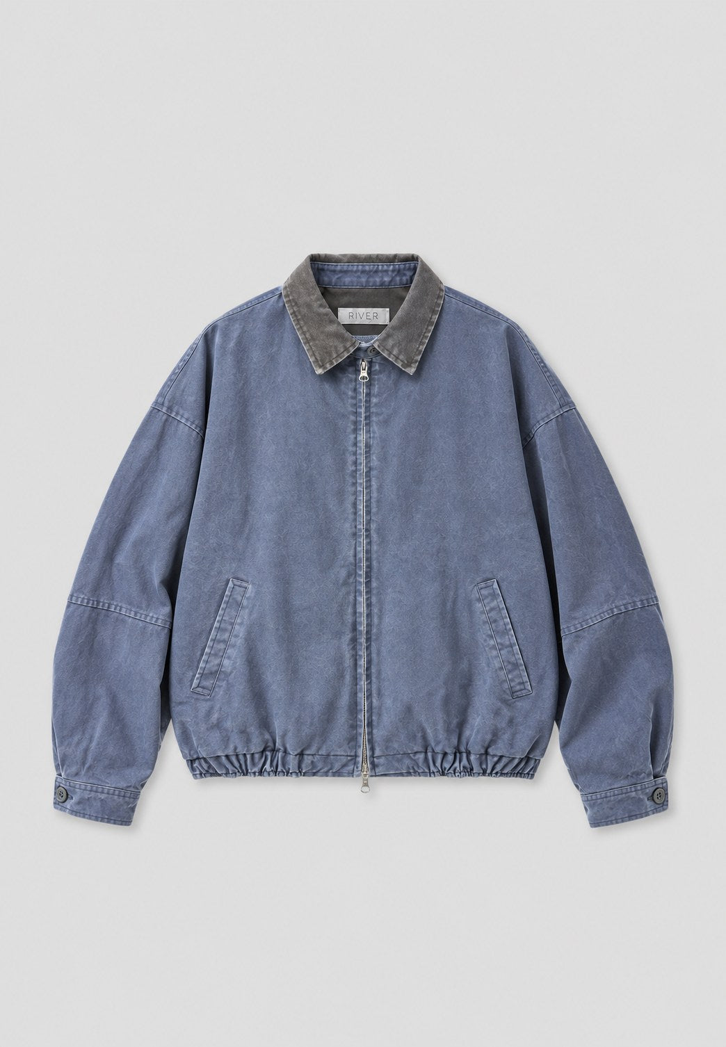 Washed Zip Jacket — Front flat lay