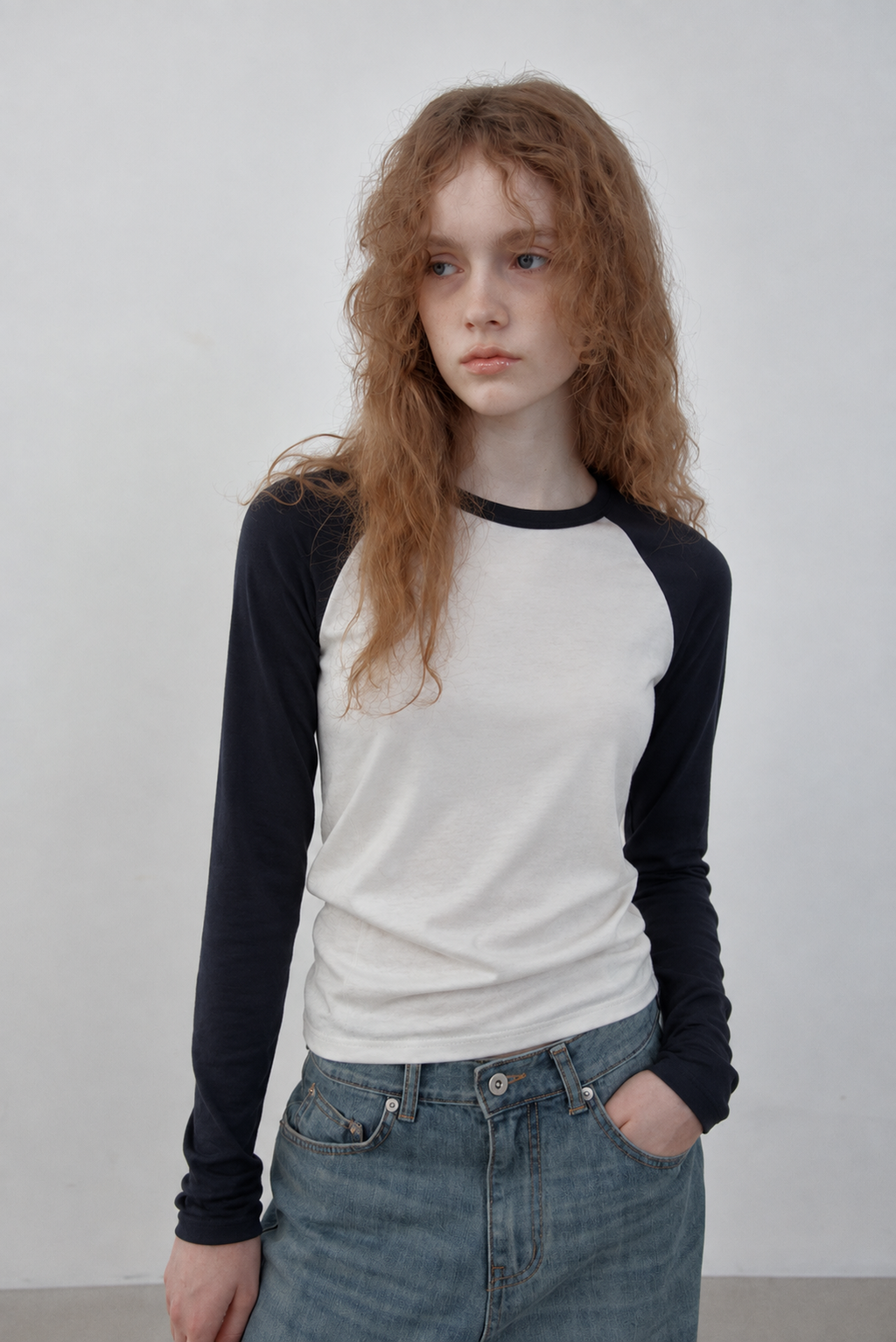 Wool Raglan Tee — View 1