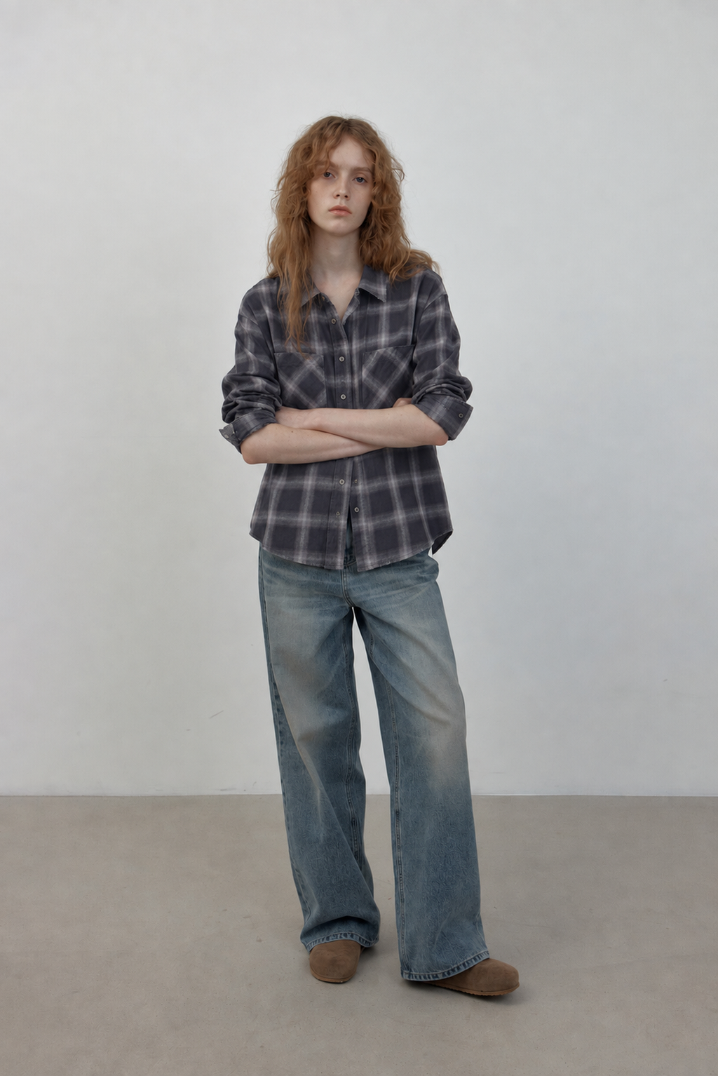 Faded Check Shirt — View 2